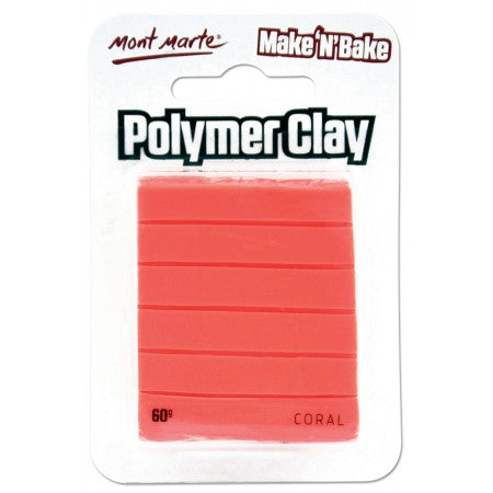 MM Make n Bake Polymer Clay 60g - Coral.MMSP6046