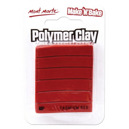 MM Make n Bake Polymer Clay 60g - Cadmium Red.MMSP6048