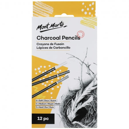 MM Charcoal Pencils 12pc  MPN0017