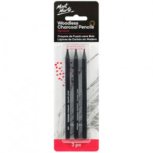 MM Woodless Charcoal Pencils 3pc  MPN0045
