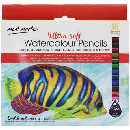 MM Ultra-Soft Watercolour Pencils 18pc   MPN0107