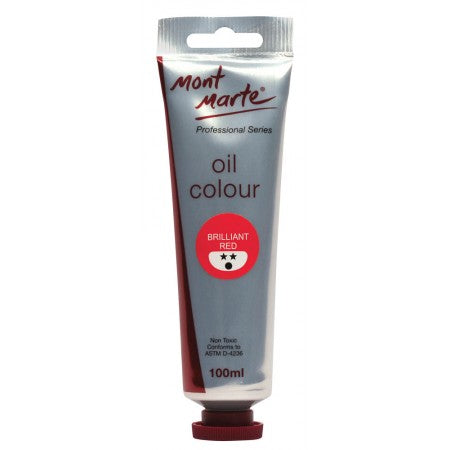 MM Oil Paint 100mls - Brilliant Red MPO0008