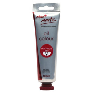 MM Oil Paint 100mls - Permanent Red. MPO0010