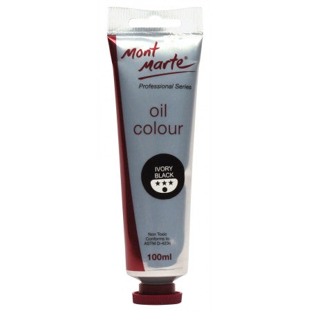 MM Oil Paint 100mls - Ivory Black. MPO0031