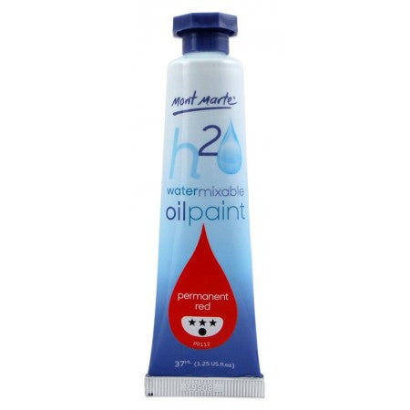 MM Water Mixable Oil Paint 37ml - Permanent Red.MPOW0012
