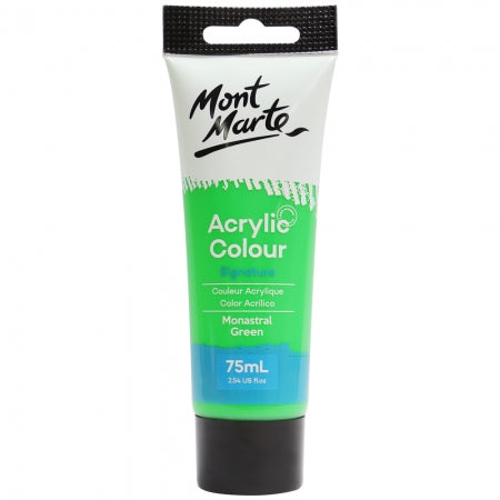 MM Acrylic Colour Paint 75ml - Monastral Green . MSCH7521
