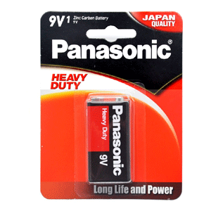 Panasonic H/D 9V Batteries   PA/9V/H