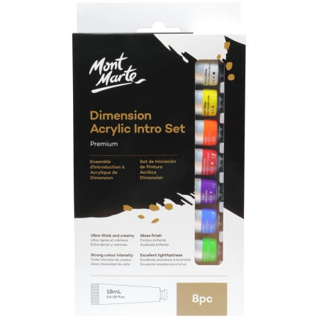 MM Dimension Acrylic Paint Intro Set 8pc x 18ml