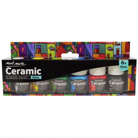 MM Ceramic Liquid Paint 6pc x 20ml    PMHS0023