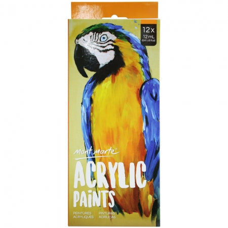 MM Acrylic Paint Set 12pc x 12ml   PMHS0026