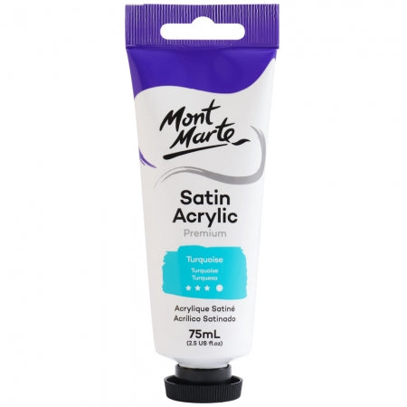 MM Satin Acrylic 75ml - Turquoise .PMSA7519