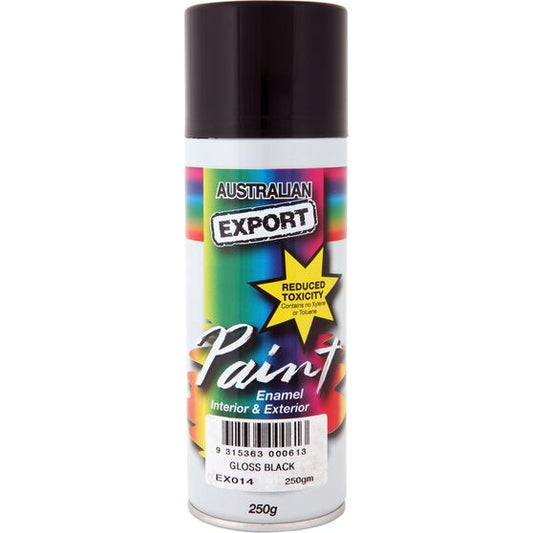 Export Enamel  Spray Paint Gloss Black   EX014