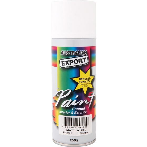 Export Aerosol Spray Paint - Enamel, Matt White, 250g  EX207