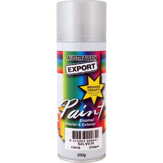 Export Aerosol Spray Paint - Enamel, Silver, 250g  EX019