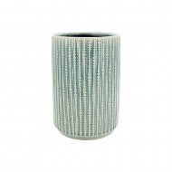 VASE CERAMIC RD 14X20.5CM-LT BLUE  CP100125L