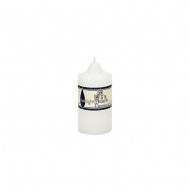 CANDLE CHURCH 5X10CM - WHITE  CNPL510W