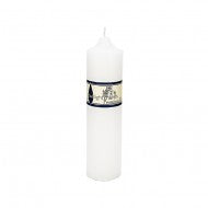 CANDLE CHURCH 5X20CM - WHITE  CNPL520W