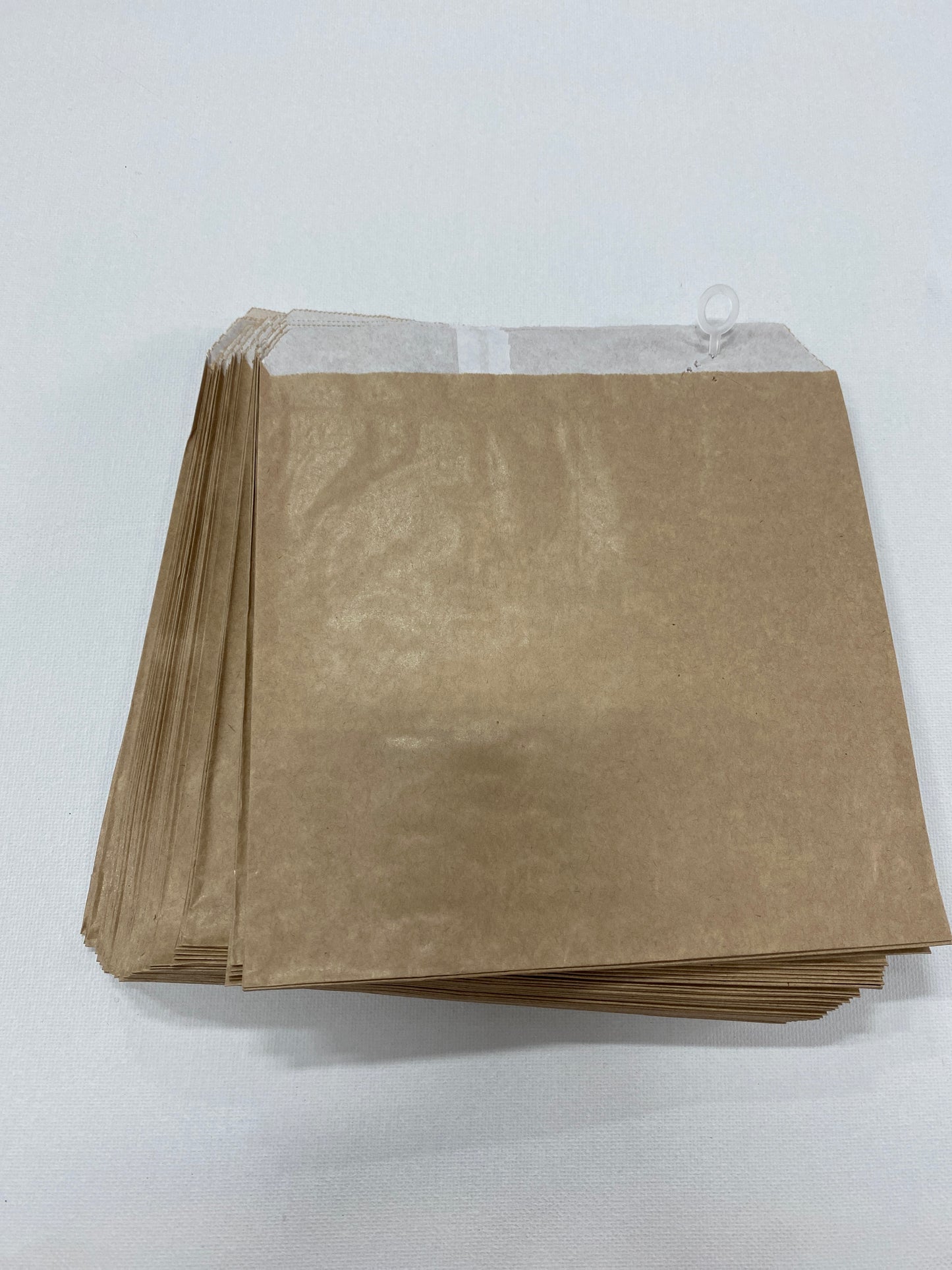 1 SQ GPL Greaseproof 2-PLY Paper Bags 50/pk (175 x180mm) -Brown  1SQGPLB