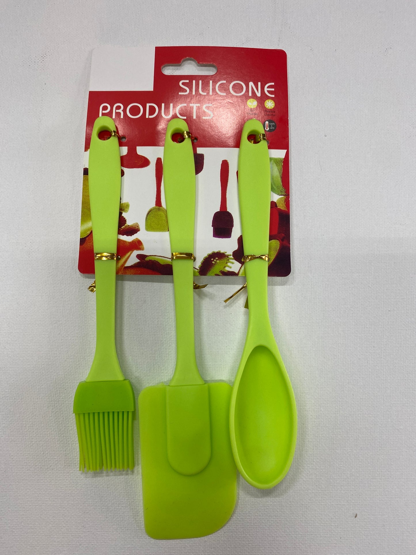 3pce kitchen silicone tools . 2227