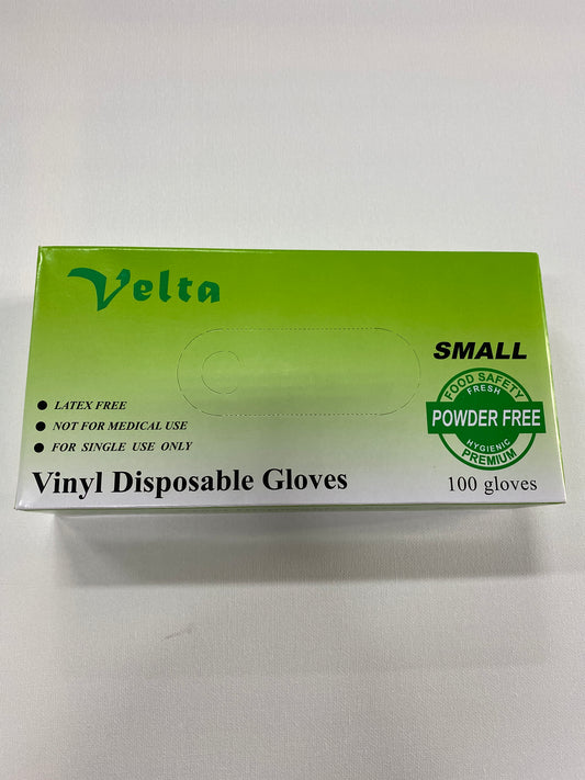 100pcs Clear Vinyl Disposable Gloves Powder Free PVC Protective Food Safe AU-samll.  22737