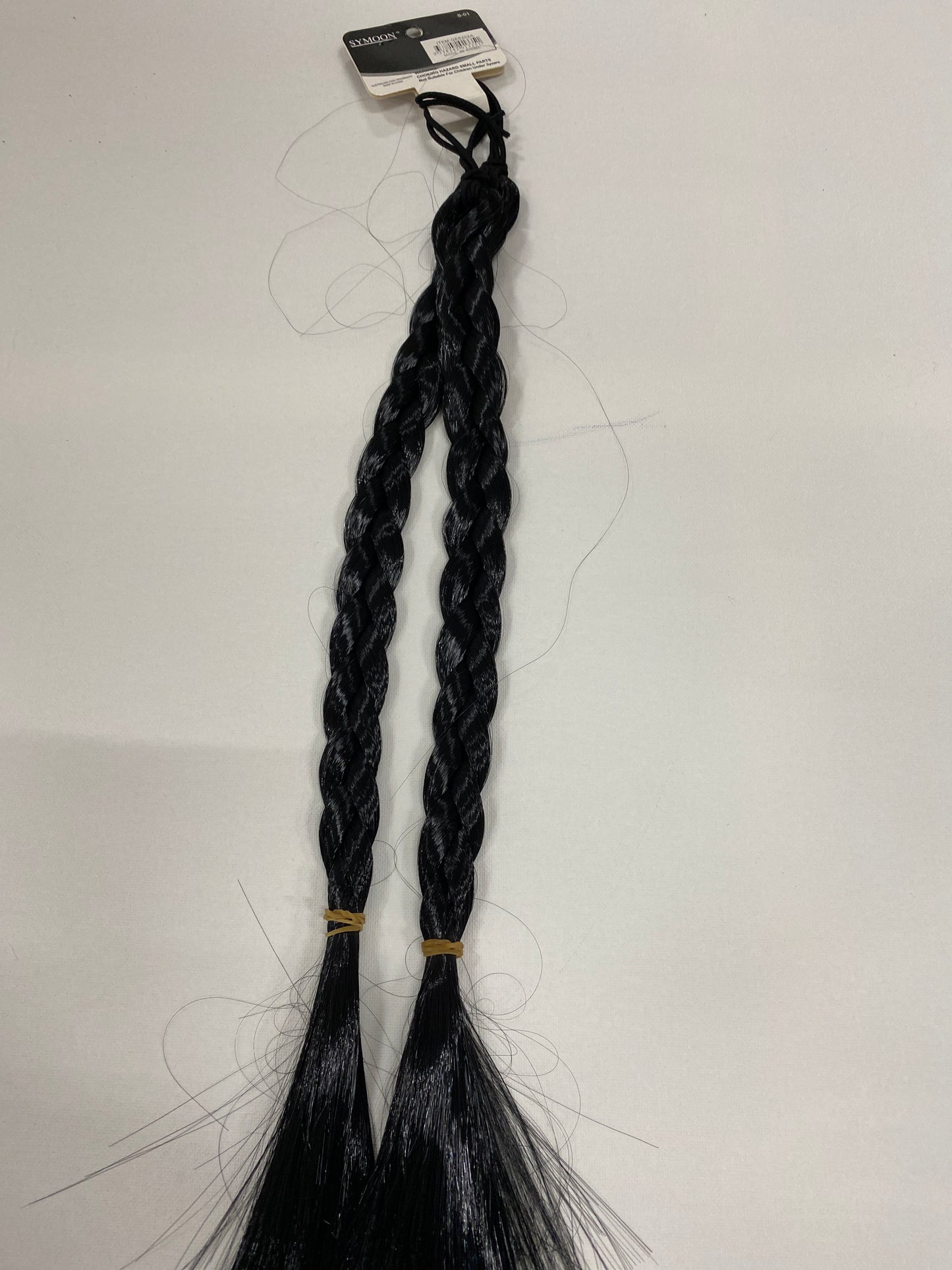 Pigtail Hair -Black QE0202A
