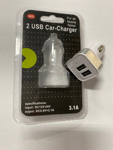 2 USB Car Charger  60129