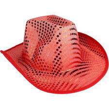 Sequin Cowboy Hat-red .21870-03