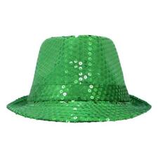 Sequin Trilby Fedora Hat-GREEN 21881-05