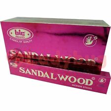 INCENSE Sticks Bic Sandalwood Flat Scents Meditation Aroma Fragrance Brand new.1000042