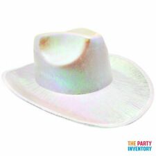Metallic Cowboy Hat-WHITE  21570-03